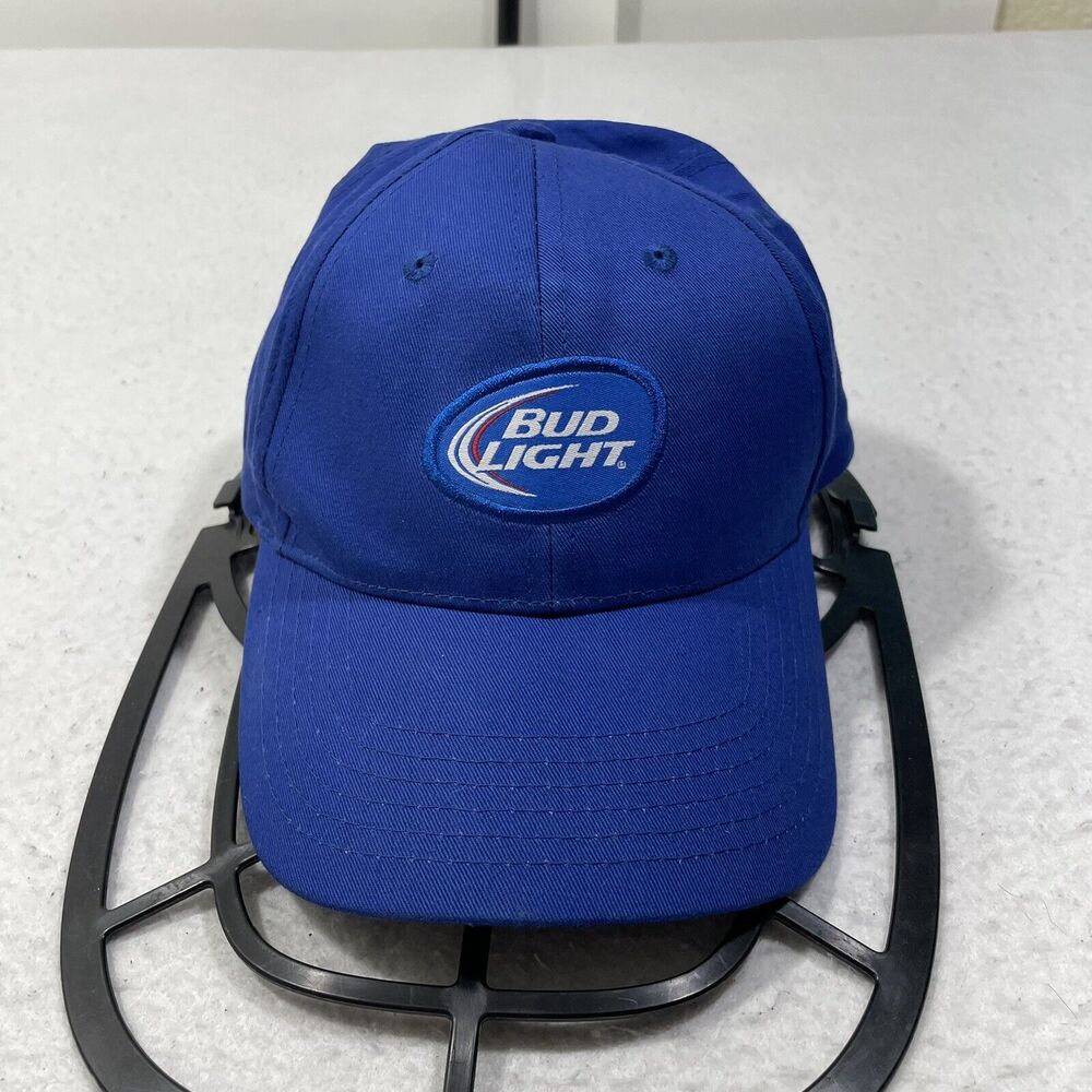 Bud Light Beer Adult Adjustable Blue Baseball Hat Embroidered Patch Cotton